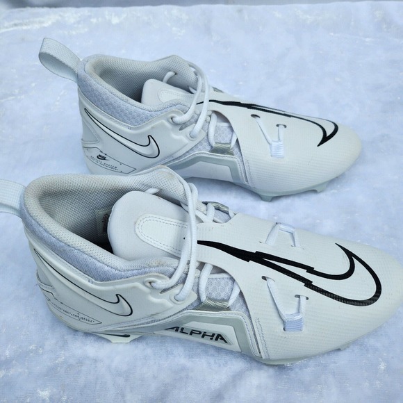 Nike Cleats Alpha Menace Pro 3 White/Black Mens‎ Football Cleat main image 9